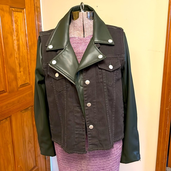 Dear John Denim and Vegan Leather Jacket - Picture 1 of 5